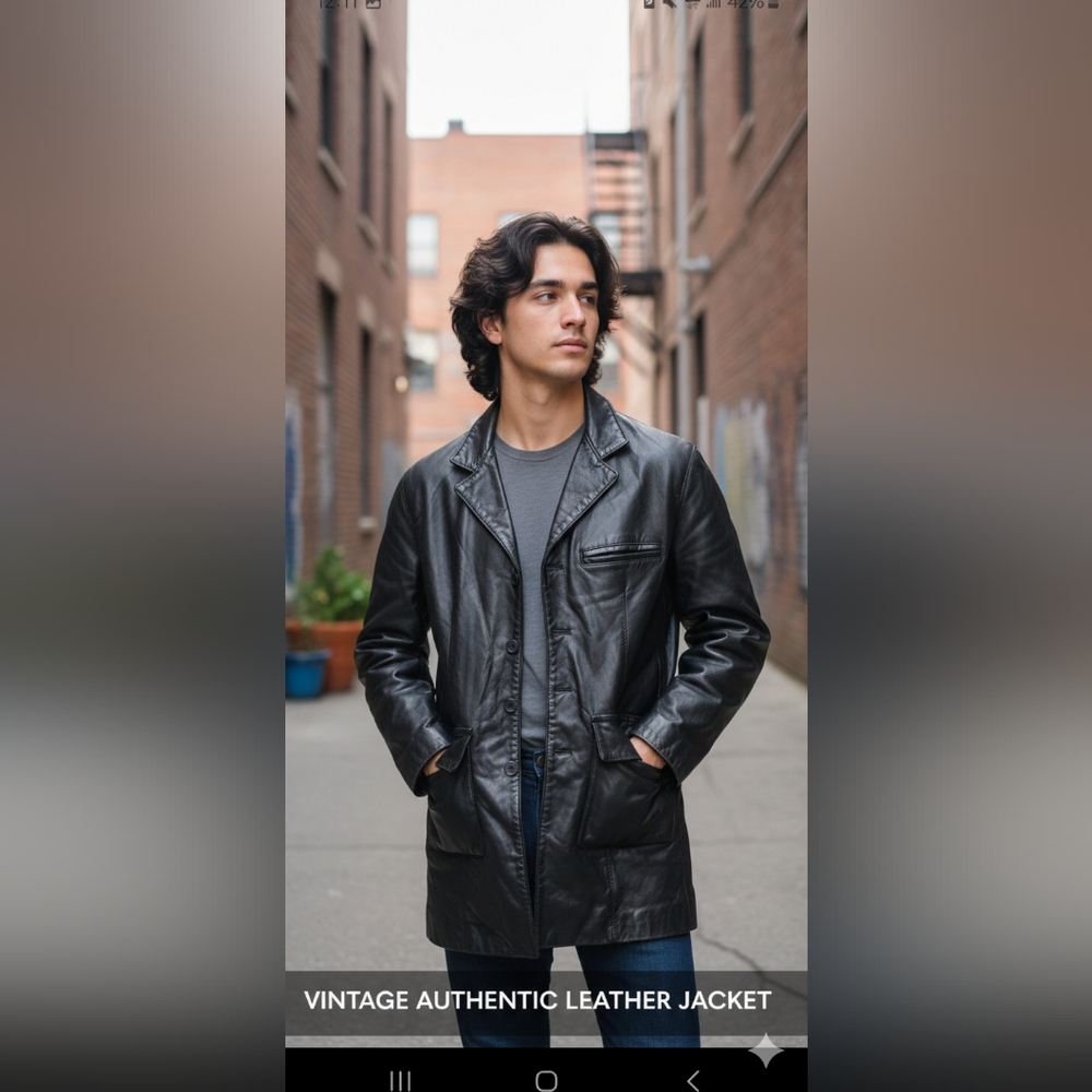 VINTAGE AUTHENTHIC LEATHER JACKET
